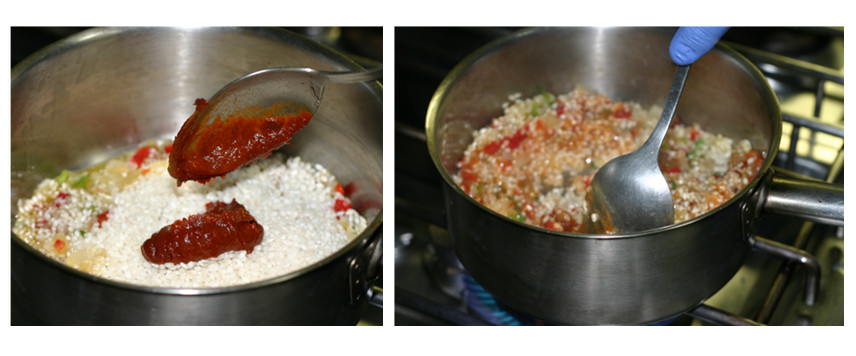 Verduras, arroz y pasta de Ñoras