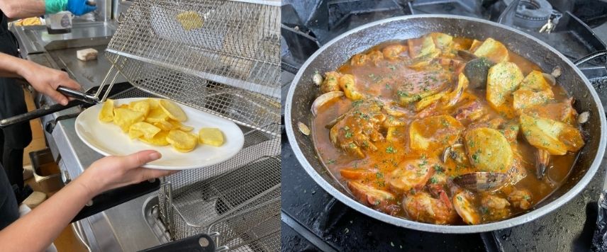 Rematando la receta de Pulpo Amariscado