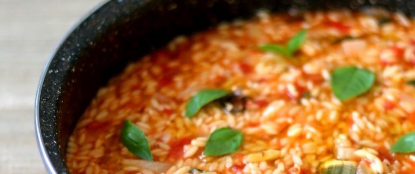 Orzo con mejillones Puertofish